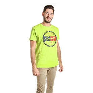 Tommy Hilfiger pánské limetkové tričko Circle - L (300)